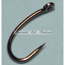 Väkäsetön perhokoukku VSTFH-2488BL #14 barbless fly hook 50pcs pack