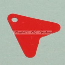Houkutuslevy houkutinlevy uistimeen pilkkiin punainen kolmio n. 2x2cm 30kpl
