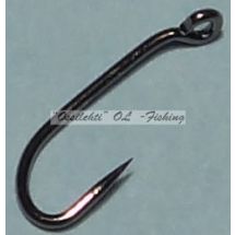 Väkäsetön perhokoukku VSTFH-3761BL #16 barbless fly hook 50pcs pack