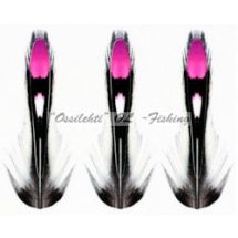 Viidakkokukko jäljitelmä silmähöyhen pink 10mm imitaatio 20kpl