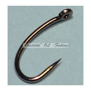Väkäsetön perhokoukku VSTFH-2488BL #14 barbless fly hook 50pcs pack