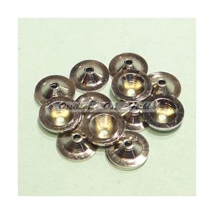 Disc conehead monster messinkiä 9mm Bright Nickel 10kpl