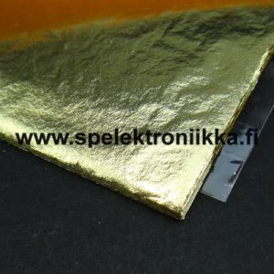 Lyöntimetalli kulta 24 kpl 140 x 140 mm lehteä, paperi jokaisen välissä