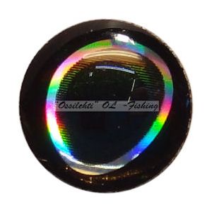 Oval Pupil 3D Adhesive Drop Style Living Eye size 8mm 16kpl Colour 2 Black TFH®