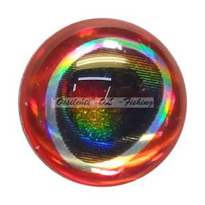 Oval Pupil 3D Adhesive Drop Style Living Eye size 10mm 16kpl Colour 3 L Red TFH®