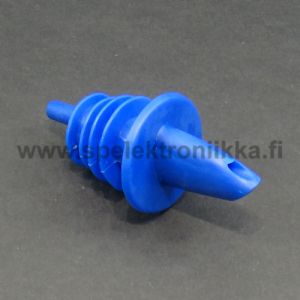 Spill stop tippanokka sininen tippakorkki muovinen kaatonokka pulloon purnukkaan