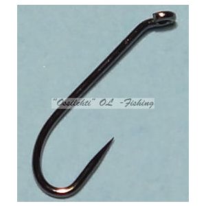 Väkäsetön perhokoukku VSTFH-3761BL #12 barbless fly hook 50pcs pack