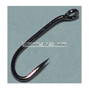 Väkäsetön perhokoukku VSTFH-3761BL #16 barbless fly hook 50pcs pack