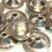 Disc conehead monster messinkiä 9mm Bright Nickel 10kpl