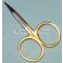 Iris Scissors 3.5" käyrät AISI 410 steel TFH®