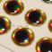 Oval Pupil 3D Adhesive Drop Style Living Eye size 3mm 15kpl Colour 4 Honey TFH®