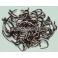 Väkäsetön perhokoukku 50kpl VSTFH-578824 Barbless Black Nickel #8